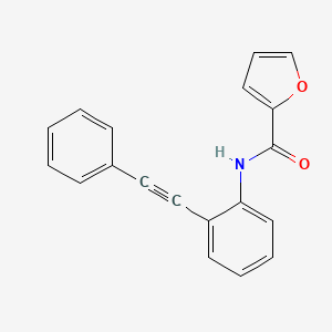molecular formula C19H13NO2 B5508478 N-[2-(phenylethynyl)phenyl]-2-furamide 