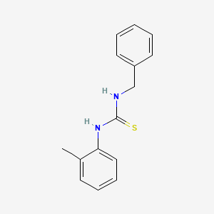 molecular formula C15H16N2S B5508522 N-苄基-N'-(2-甲基苯基)硫脲 