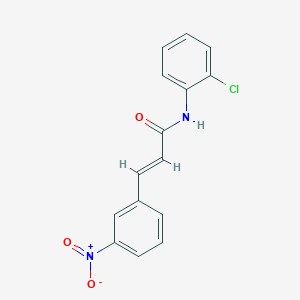 molecular formula C15H11ClN2O3 B5508601 N-(2-chlorophenyl)-3-(3-nitrophenyl)acrylamide 