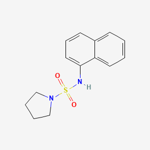 molecular formula C14H16N2O2S B5508644 N-1-naphthyl-1-pyrrolidinesulfonamide 