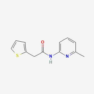 molecular formula C12H12N2OS B5508663 N-(6-methyl-2-pyridinyl)-2-(2-thienyl)acetamide CAS No. 349432-68-4