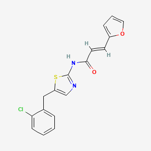 N-[5-(2-chlorobenzyl)-1,3-thiazol-2-yl]-3-(2-furyl)acrylamide