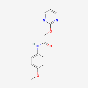 N-(4-methoxyphenyl)-2-(2-pyrimidinyloxy)acetamide