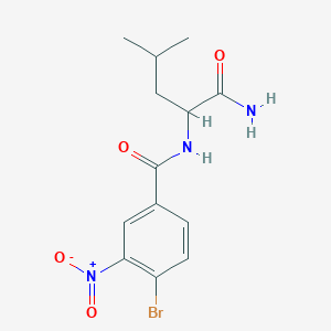N~2~-(4-bromo-3-nitrobenzoyl)leucinamide