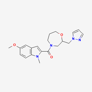 5-methoxy-1-methyl-2-{[2-(1H-pyrazol-1-ylmethyl)-1,4-oxazepan-4-yl]carbonyl}-1H-indole
