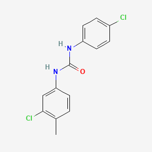 molecular formula C14H12Cl2N2O B5508846 N-(3-chloro-4-methylphenyl)-N'-(4-chlorophenyl)urea CAS No. 221116-85-4