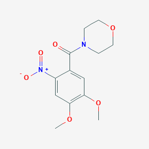 molecular formula C13H16N2O6 B5508854 4-(4,5-dimethoxy-2-nitrobenzoyl)morpholine CAS No. 61212-72-4