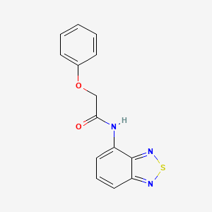 molecular formula C14H11N3O2S B5508897 N-2,1,3-benzothiadiazol-4-yl-2-phenoxyacetamide 