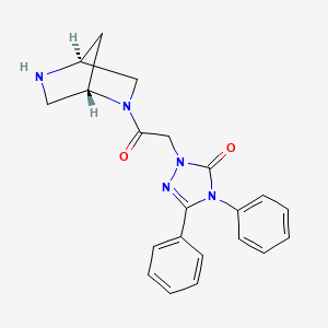 2-{2-[(1S,4S)-2,5-diazabicyclo[2.2.1]hept-2-yl]-2-oxoethyl}-4,5-diphenyl-2,4-dihydro-3H-1,2,4-triazol-3-one