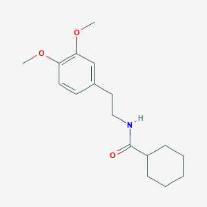 molecular formula C17H25NO3 B5508974 N-[2-(3,4-dimethoxyphenyl)ethyl]cyclohexanecarboxamide 