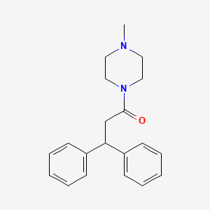 1-(3,3-diphenylpropanoyl)-4-methylpiperazine