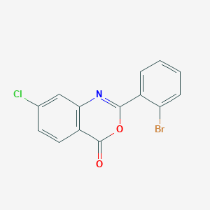 molecular formula C14H7BrClNO2 B5508989 2-(2-bromophenyl)-7-chloro-4H-3,1-benzoxazin-4-one 