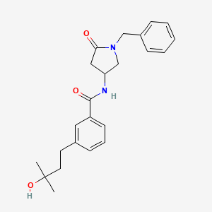 N-(1-benzyl-5-oxo-3-pyrrolidinyl)-3-(3-hydroxy-3-methylbutyl)benzamide