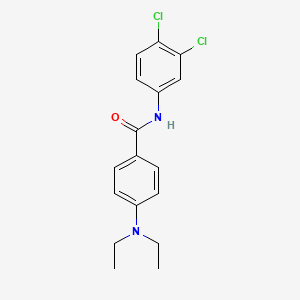 molecular formula C17H18Cl2N2O B5509197 N-(3,4-二氯苯基)-4-(二乙氨基)苯甲酰胺 