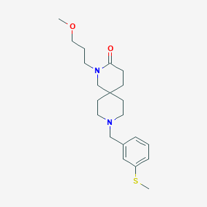 2-(3-methoxypropyl)-9-[3-(methylthio)benzyl]-2,9-diazaspiro[5.5]undecan-3-one