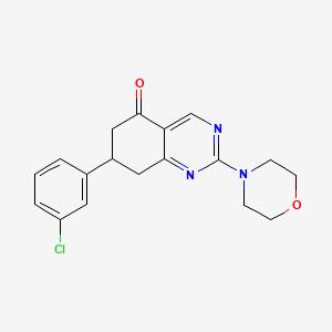 7-(3-chlorophenyl)-2-(4-morpholinyl)-7,8-dihydro-5(6H)-quinazolinone