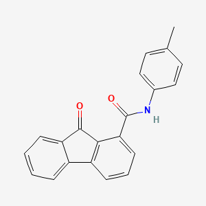 molecular formula C21H15NO2 B5509268 N-(4-methylphenyl)-9-oxo-9H-fluorene-1-carboxamide 
