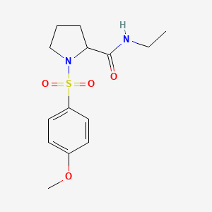 N-ethyl-1-[(4-methoxyphenyl)sulfonyl]prolinamide