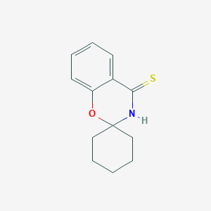 molecular formula C13H15NOS B5509283 spiro[1,3-benzoxazine-2,1'-cyclohexane]-4(3H)-thione 