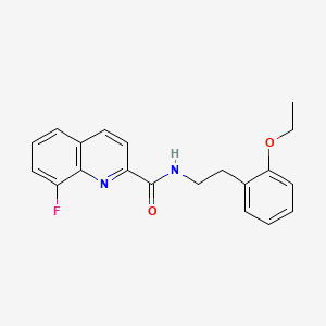 molecular formula C20H19FN2O2 B5509307 N-[2-(2-ethoxyphenyl)ethyl]-8-fluoro-2-quinolinecarboxamide 