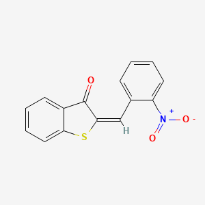 molecular formula C15H9NO3S B5509374 2-(2-nitrobenzylidene)-1-benzothiophen-3(2H)-one 