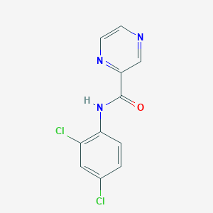 molecular formula C11H7Cl2N3O B5509378 N-(2,4-二氯苯基)-2-吡嗪羧酰胺 