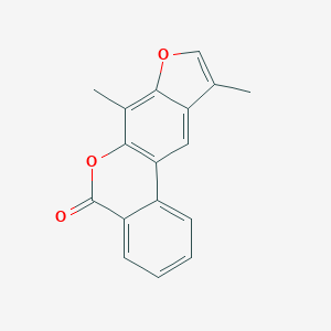 molecular formula C17H12O3 B5509415 7,10-二甲基-5H-苯并[c]呋喃[3,2-g]色烯-5-酮 