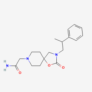 2-[2-oxo-3-(2-phenylpropyl)-1-oxa-3,8-diazaspiro[4.5]dec-8-yl]acetamide