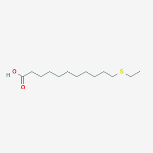 molecular formula C13H26O2S B055095 11-(Ethylthio)undecanoic acid CAS No. 114019-70-4