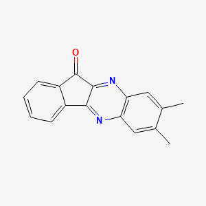 molecular formula C17H12N2O B5509536 7,8-dimethyl-11H-indeno[1,2-b]quinoxalin-11-one CAS No. 40114-83-8