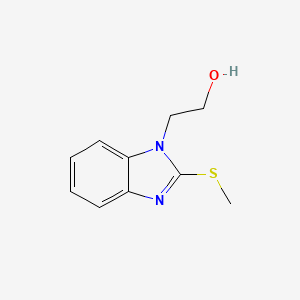 molecular formula C10H12N2OS B5509563 2-[2-(methylthio)-1H-benzimidazol-1-yl]ethanol 