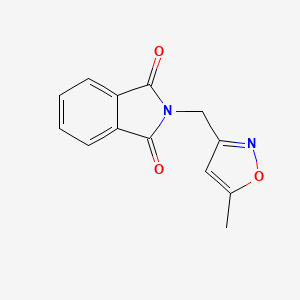 molecular formula C13H10N2O3 B5509586 2-[(5-methyl-3-isoxazolyl)methyl]-1H-isoindole-1,3(2H)-dione 
