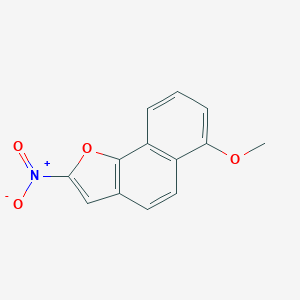 molecular formula C13H9NO4 B055096 6-Methoxy-2-nitronaphtho(1,2-b)furan CAS No. 117661-43-5