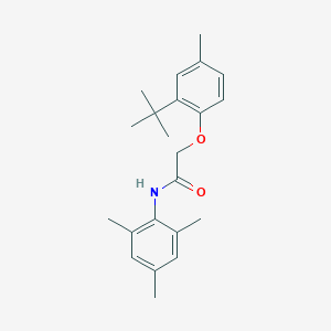 molecular formula C22H29NO2 B5509804 2-(2-叔丁基-4-甲基苯氧基)-N-间甲苯酰胺 