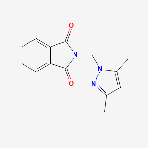 molecular formula C14H13N3O2 B5509829 2-[(3,5-二甲基-1H-吡唑-1-基)甲基]-1H-异吲哚-1,3(2H)-二酮 