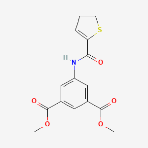 molecular formula C15H13NO5S B5509842 dimethyl 5-[(2-thienylcarbonyl)amino]isophthalate 