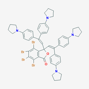 molecular formula C52H50Br4N4O2 B055099 3,3-Bis[2,2-bis[4-(1-pyrrolidinyl)phenyl]vinyl]-4,5,6,7-tetrabromophthalide CAS No. 114315-44-5