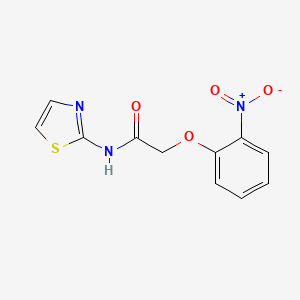 molecular formula C11H9N3O4S B5509949 2-(2-nitrophenoxy)-N-1,3-thiazol-2-ylacetamide 