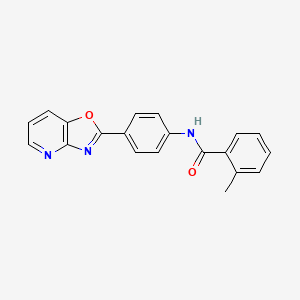 2-methyl-N-(4-[1,3]oxazolo[4,5-b]pyridin-2-ylphenyl)benzamide