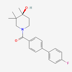 (4S*)-1-[(4'-fluorobiphenyl-4-yl)carbonyl]-3,3,4-trimethylpiperidin-4-ol