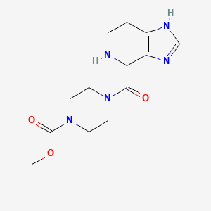 molecular formula C14H21N5O3 B5509994 ethyl 4-(4,5,6,7-tetrahydro-1H-imidazo[4,5-c]pyridin-4-ylcarbonyl)-1-piperazinecarboxylate dihydrochloride 