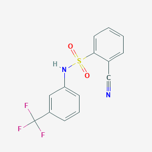 2-cyano-N-[3-(trifluoromethyl)phenyl]benzenesulfonamide