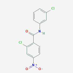 molecular formula C13H8Cl2N2O3 B5510108 2-chloro-N-(3-chlorophenyl)-4-nitrobenzamide 