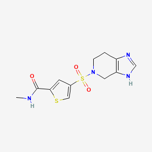 N-methyl-4-(1,4,6,7-tetrahydro-5H-imidazo[4,5-c]pyridin-5-ylsulfonyl)thiophene-2-carboxamide