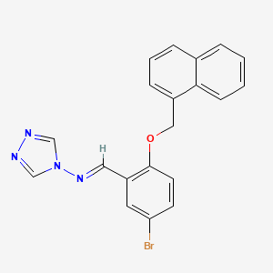 N-[5-bromo-2-(1-naphthylmethoxy)benzylidene]-4H-1,2,4-triazol-4-amine