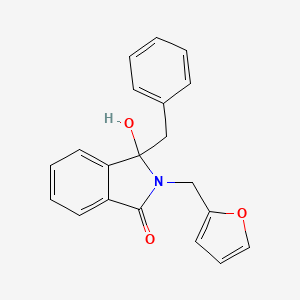 molecular formula C20H17NO3 B5510153 3-benzyl-2-(2-furylmethyl)-3-hydroxy-1-isoindolinone 