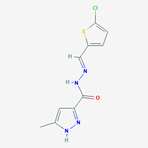 N'-[(5-chloro-2-thienyl)methylene]-3-methyl-1H-pyrazole-5-carbohydrazide