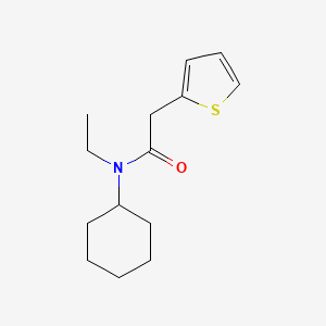 molecular formula C14H21NOS B5510182 N-cyclohexyl-N-ethyl-2-(2-thienyl)acetamide 