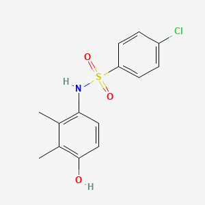 molecular formula C14H14ClNO3S B5510210 4-chloro-N-(4-hydroxy-2,3-dimethylphenyl)benzenesulfonamide 