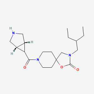 8-[rel-(1R,5S,6r)-3-azabicyclo[3.1.0]hex-6-ylcarbonyl]-3-(2-ethylbutyl)-1-oxa-3,8-diazaspiro[4.5]decan-2-one hydrochloride